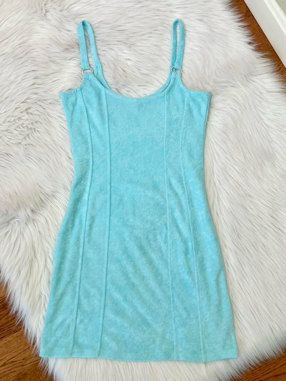 Vintage Y2K light blue summer dress by Derek Heart